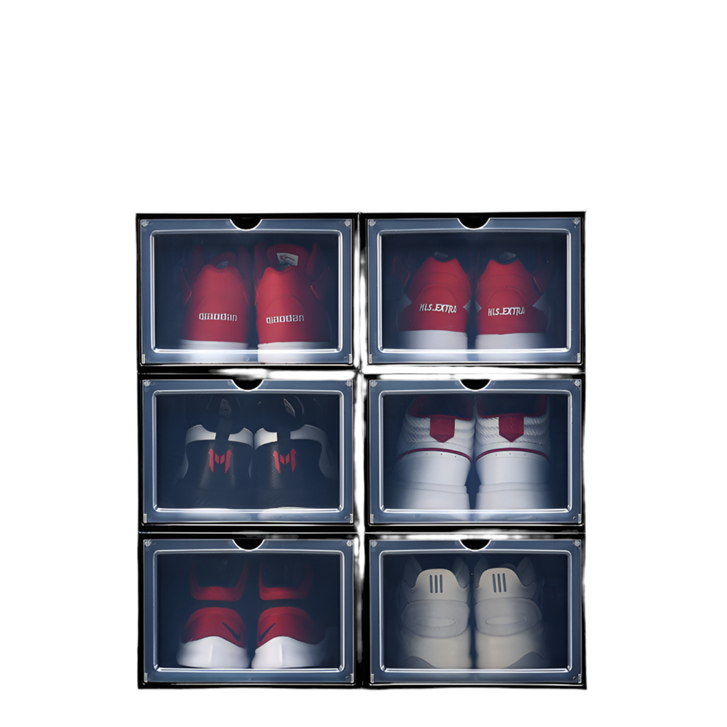 Storage Artifact Folding Clamshell Magnetic Shoe Box Storage Box