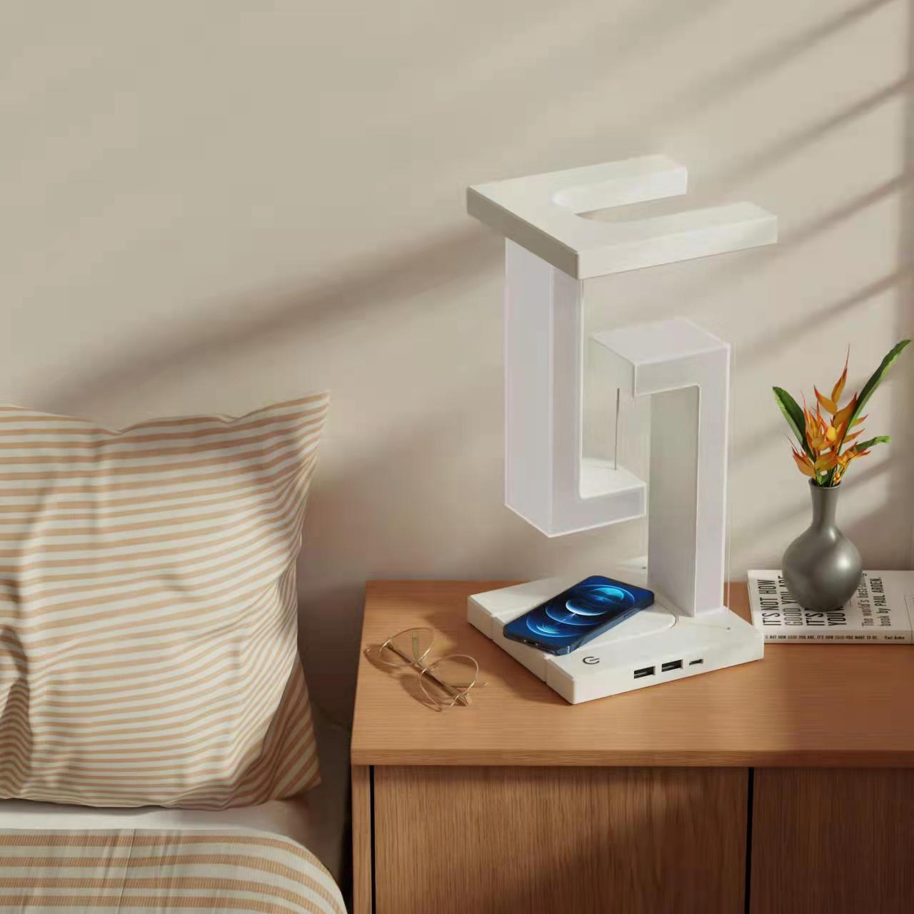 Anti Gravity Wireless Charging Table Lamp - Optimistopia