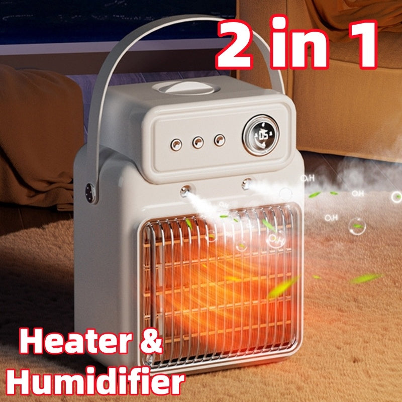 1200W 2 In 1 Efficient Room Heater Humidifying Table Heater Overheating Protections Heater Indoor Heater Suitable For Offices