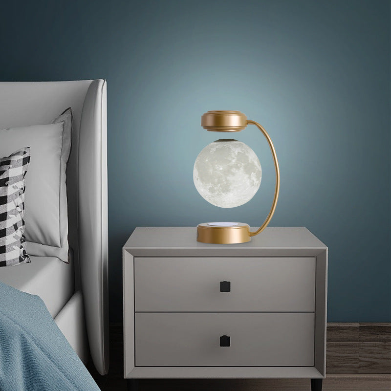 3D Moon Levitating Lamp - Modern Magnetic Floating Rotating Lamp