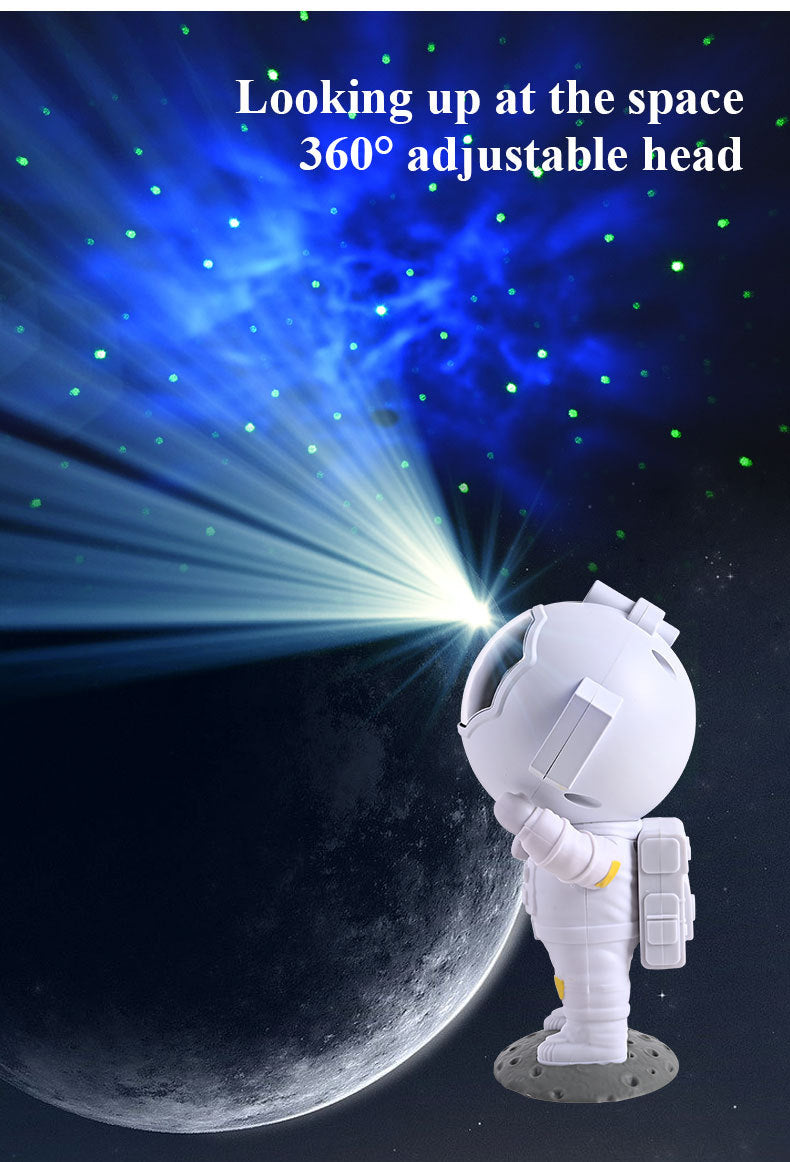 Galaxy Star Projector Starry Sky Night Light Astronaut Lamp Home Room Decor Decoration Bedroom Decorative Luminaires Gift - Optimistopia