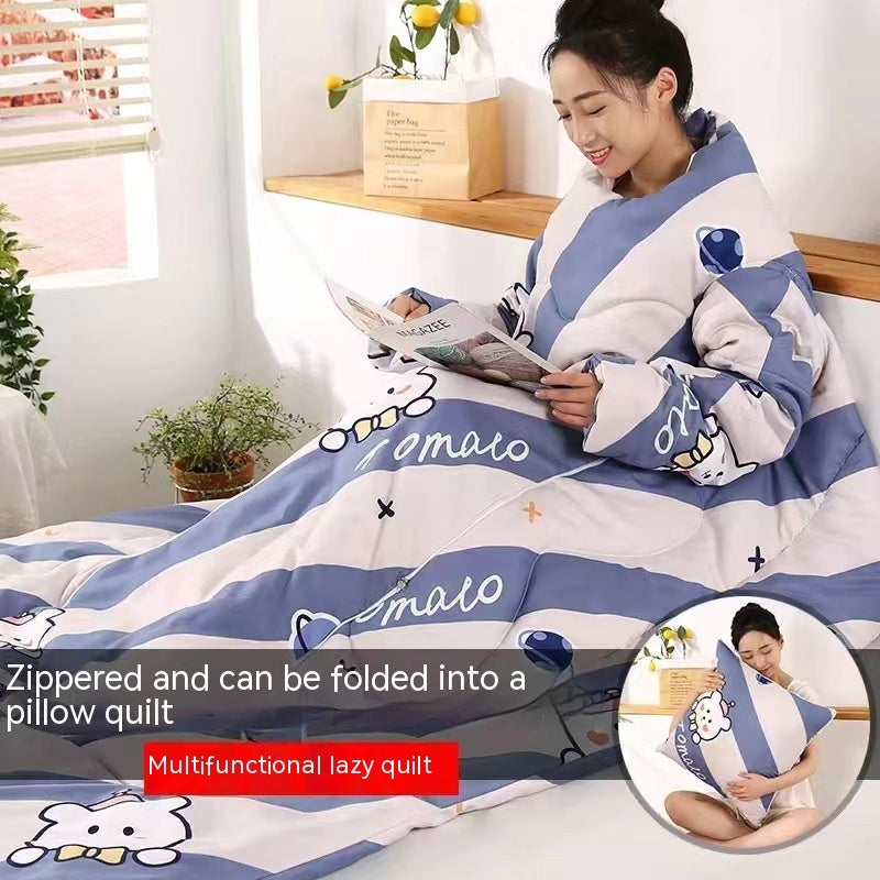 Multi-functional Lazy Quilt Student Dormitory Can Wear Sleeved Quilt