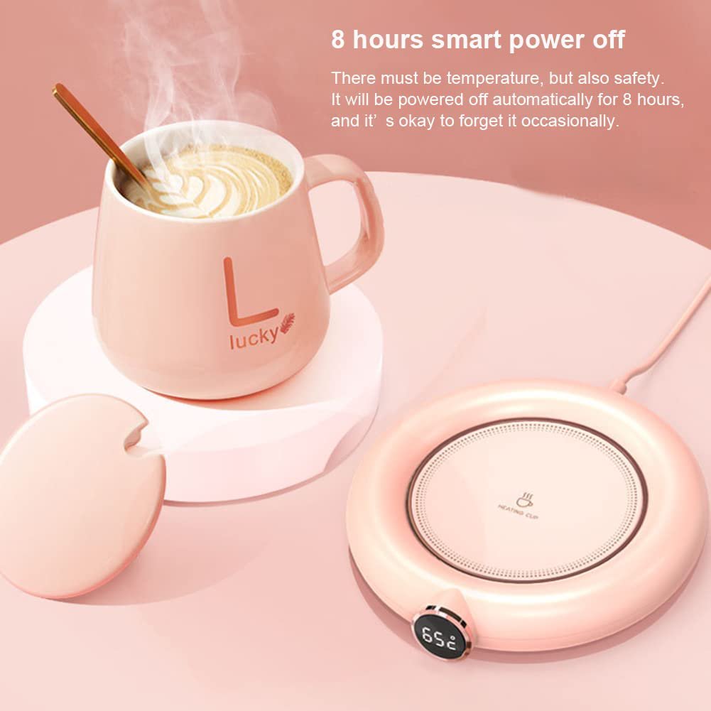 USB Cup Warmer Pad | Adjustable 3-Temperature LED Display Coffee Mug Heater