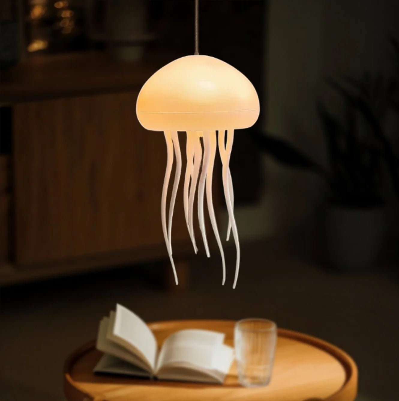 Smart Jellyfish Mood Lamp - LED Night Light for Bedside & Desk