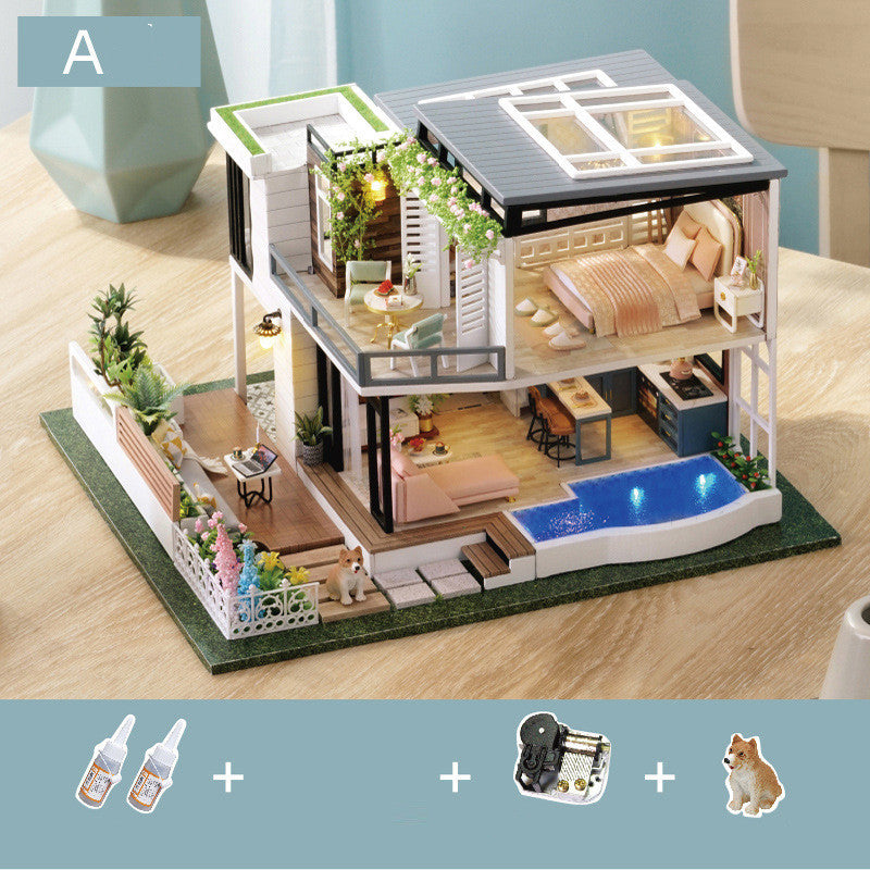 3D Three-Dimensional Handmade DIY Cottage Model