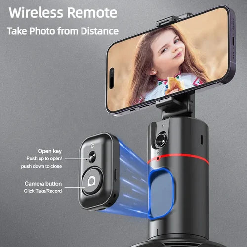 360 Auto Face Tracking Gimbal AI Smart Phone Holder Tripod