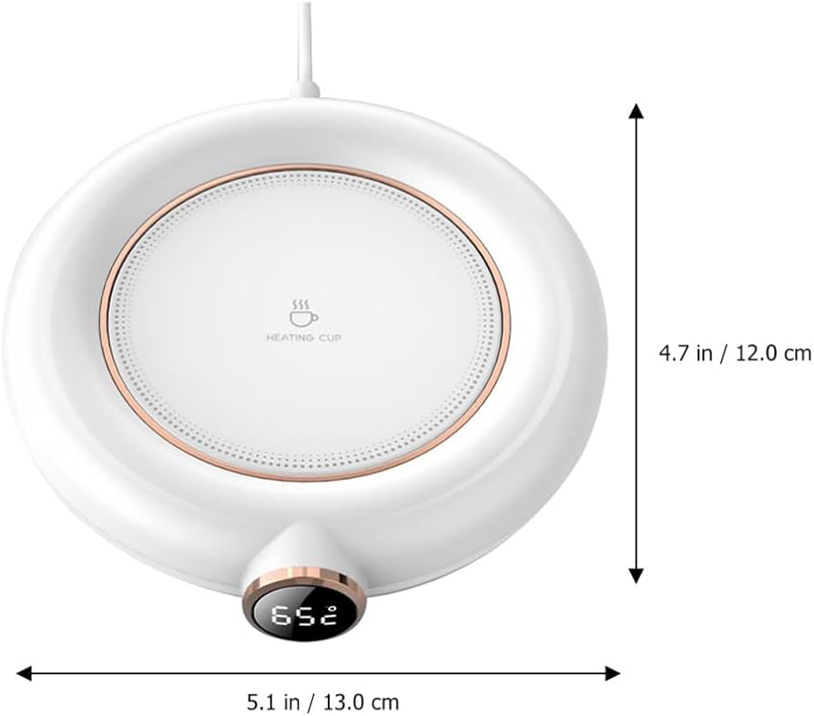 USB Cup Warmer Pad | Adjustable 3-Temperature LED Display Coffee Mug Heater