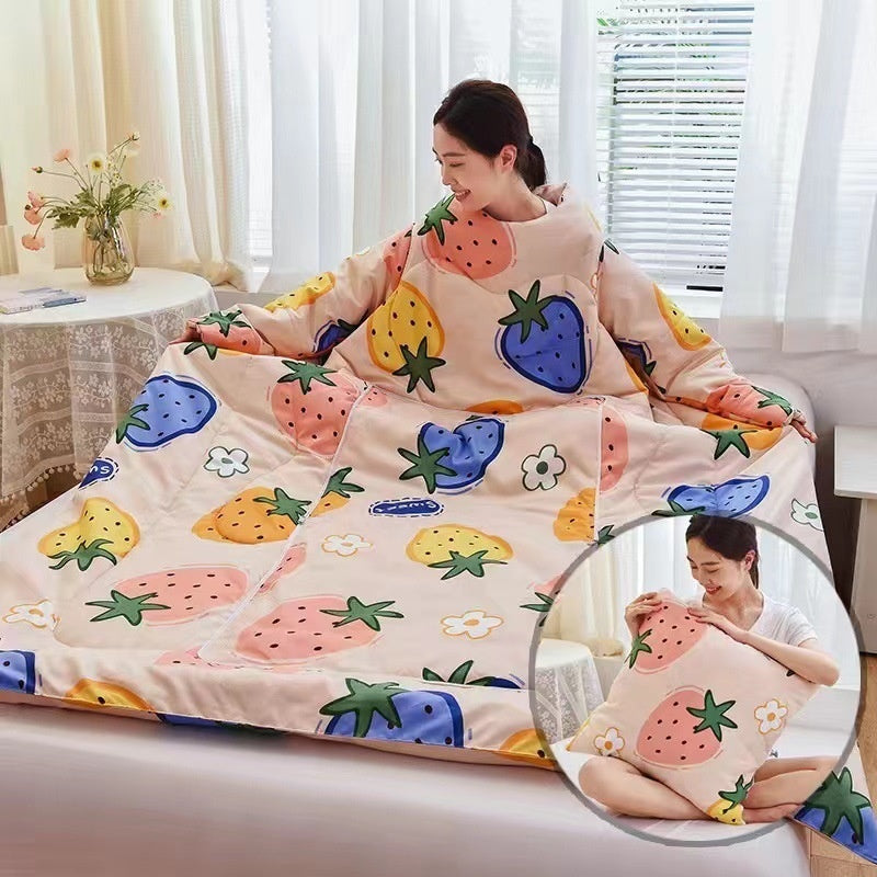 Multi-functional Lazy Quilt Student Dormitory Can Wear Sleeved Quilt