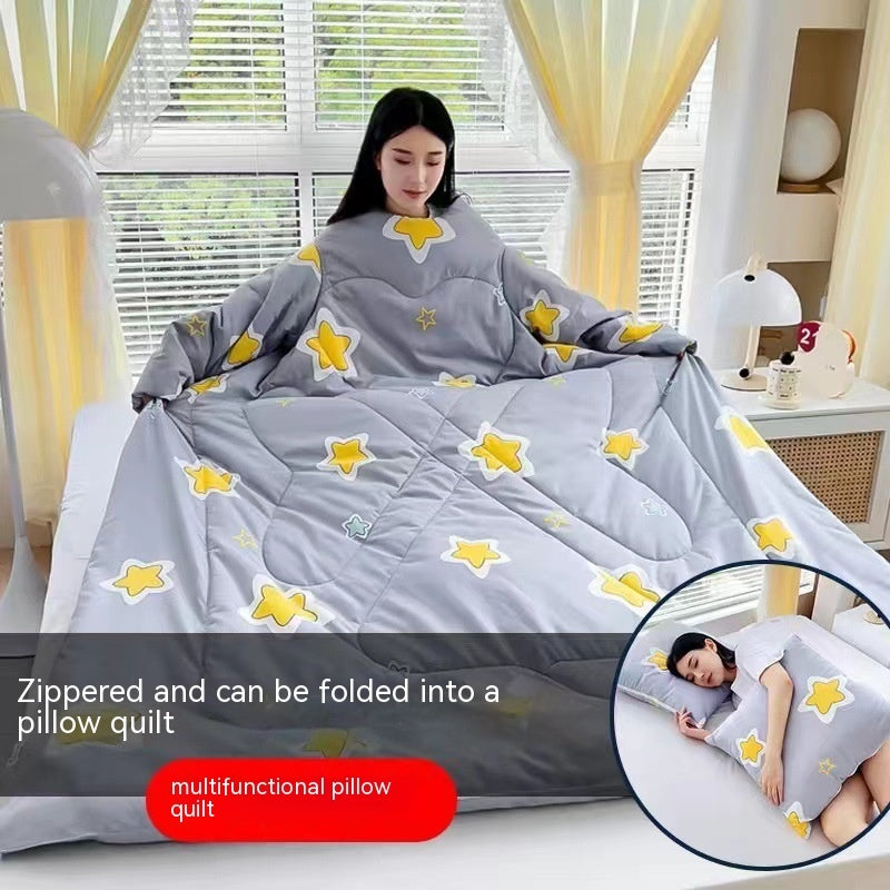 Multi-functional Lazy Quilt Student Dormitory Can Wear Sleeved Quilt