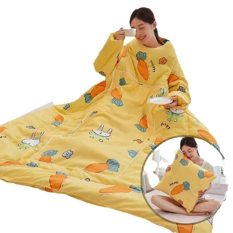 Multi-functional Lazy Quilt Student Dormitory Can Wear Sleeved Quilt