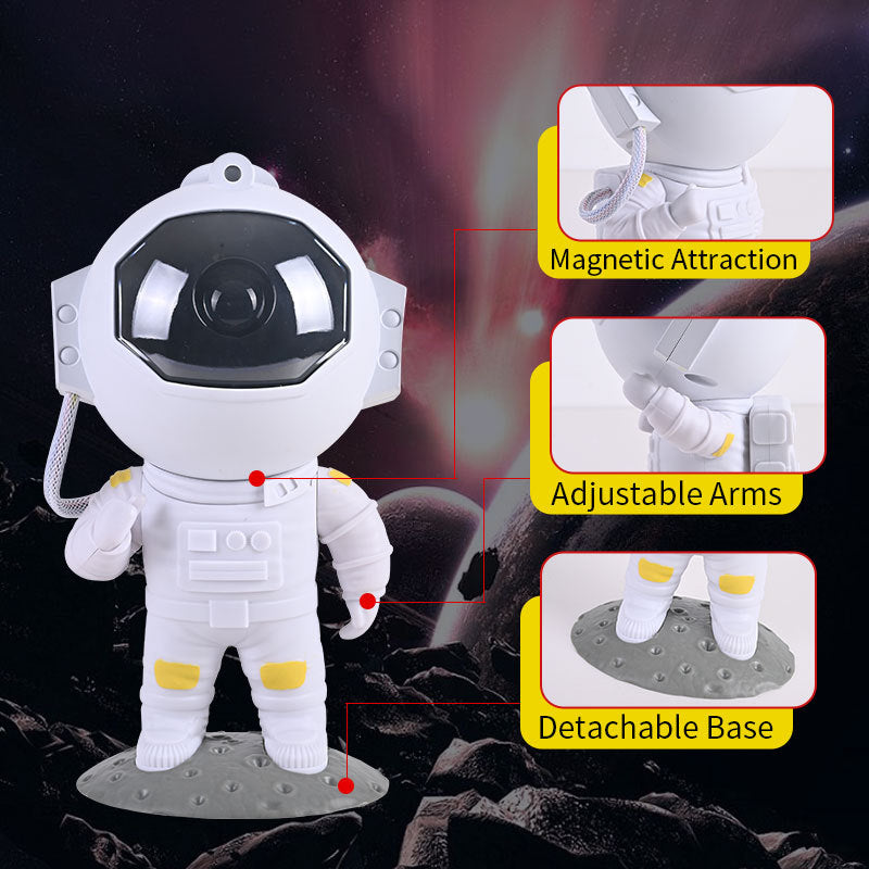 Galaxy Star Projector Starry Sky Night Light Astronaut Lamp Home Room Decor Decoration Bedroom Decorative Luminaires Gift - Optimistopia