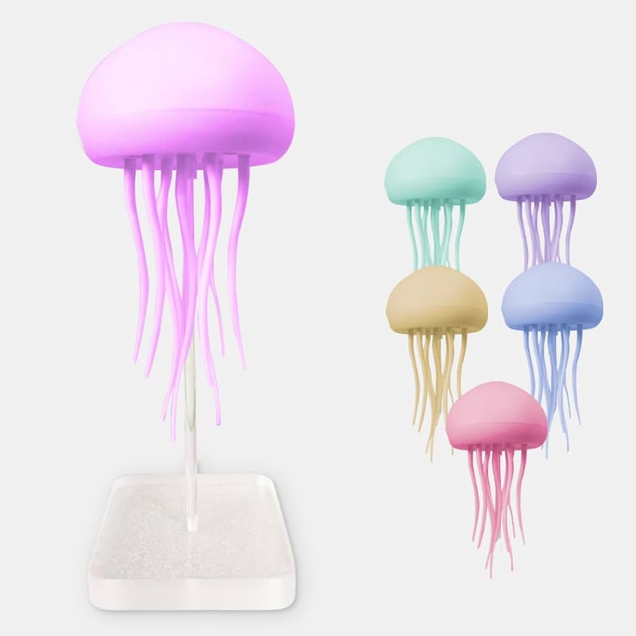 Smart Jellyfish Mood Lamp - LED Night Light for Bedside & Desk