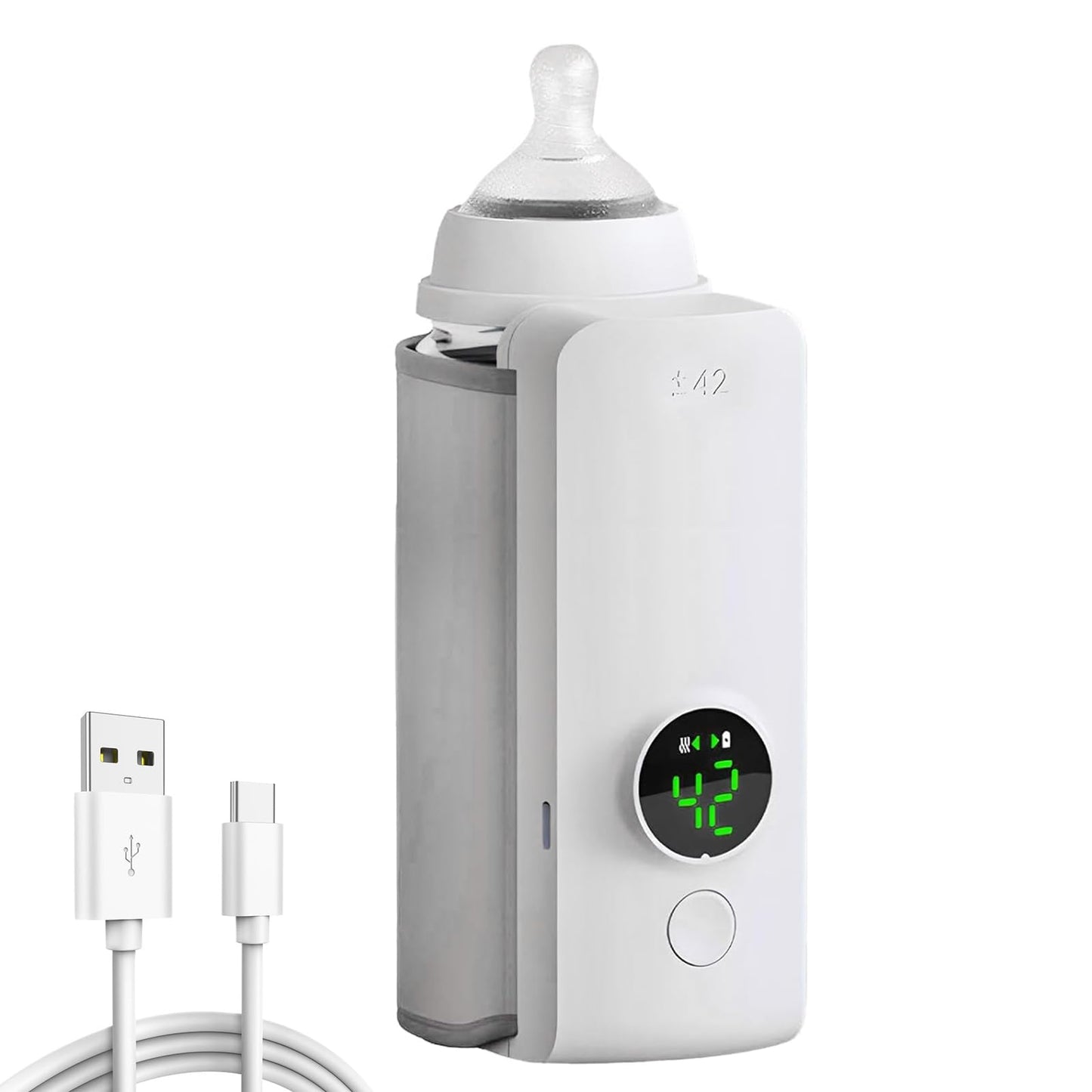 Portable Wireless USB Baby Bottle Warmer | Constant Temperature Milk Insulation Sleeve