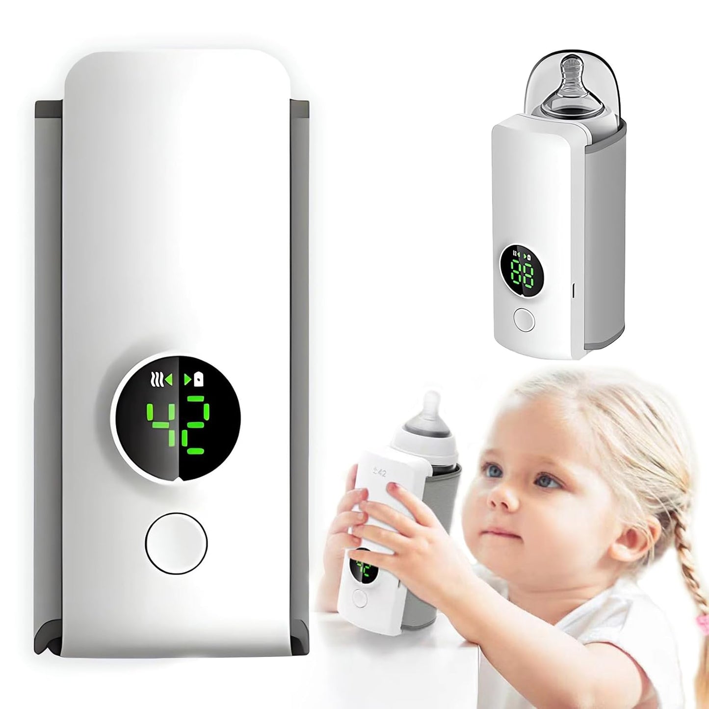 Portable Wireless USB Baby Bottle Warmer | Constant Temperature Milk Insulation Sleeve