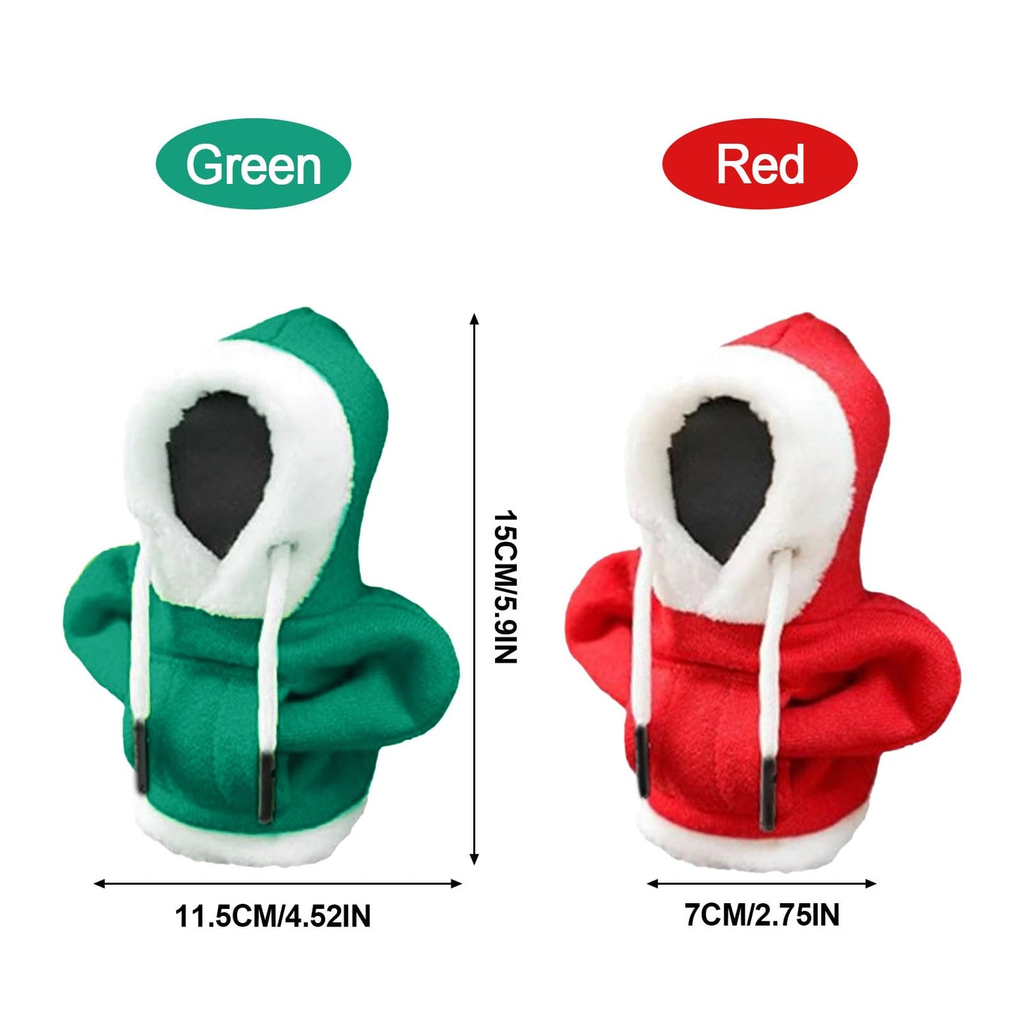 Christmas Hoodie Car Gear Shift Cover | Festive Gear Knob Decoration