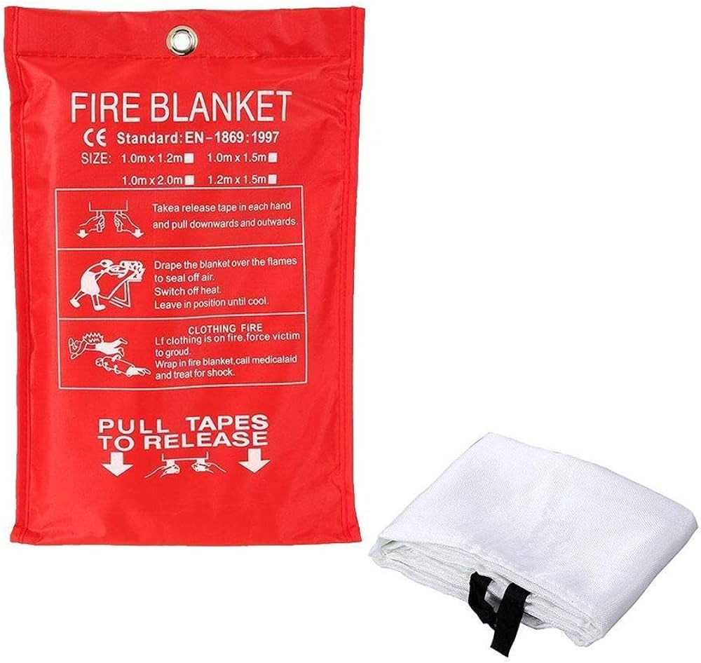 Fire-Fighting Blanket - High-Quality Glass Fiber Fire Safety Blanket - Optimistopia