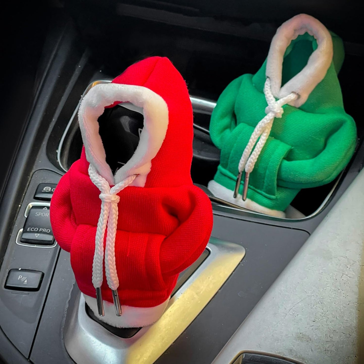 Christmas Hoodie Car Gear Shift Cover | Festive Gear Knob Decoration