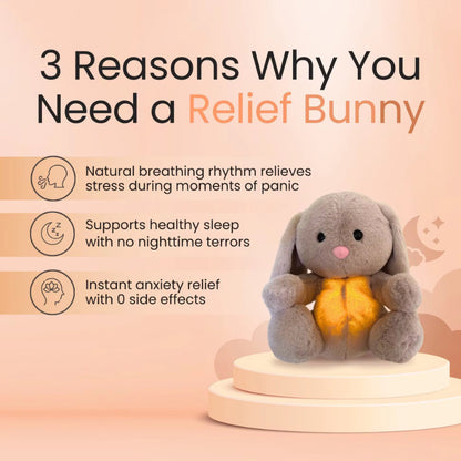 Breathing Rabbit Soothing Sensory Plush Toy