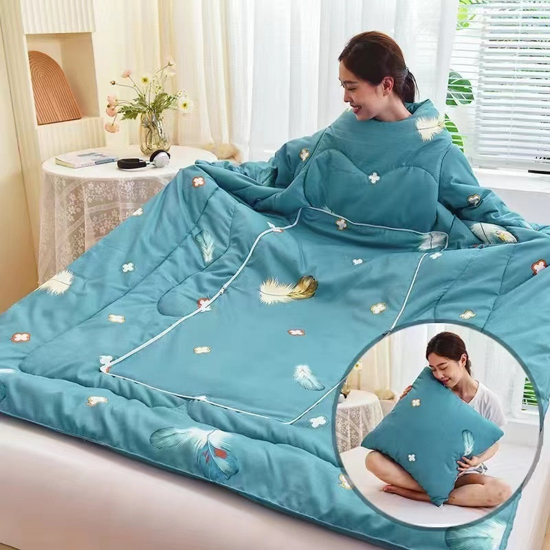 Multi-functional Lazy Quilt Student Dormitory Can Wear Sleeved Quilt