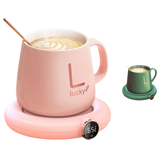 USB Cup Warmer Pad | Adjustable 3-Temperature LED Display Coffee Mug Heater