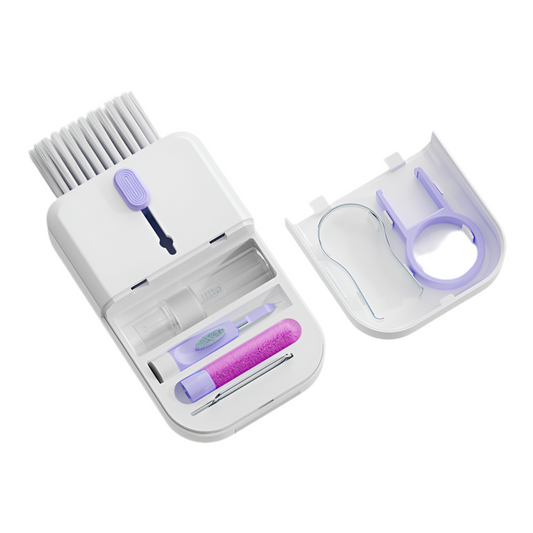 Portable 11 In 1 Multifunctional Cleaning Kit Computer Keyboard Cleaner Phone Screen Clean Tools Earphone Clean Brush With Storage Box