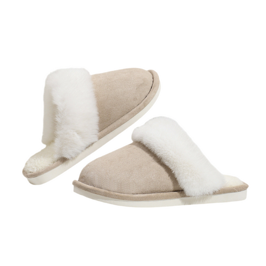 Winter Warm Plush Slippers Home Indoor Non-slip Bedroom Floor Soft Fuzzy Slipper For Couple Fashion Solid House Shoes