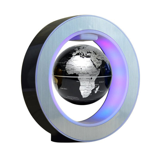 Round LED World Map Floating Globe Magnetic Levitation Light Anti Gravity Magic