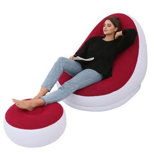 Lazy Bean Bag with Inflatable Folding Sofa