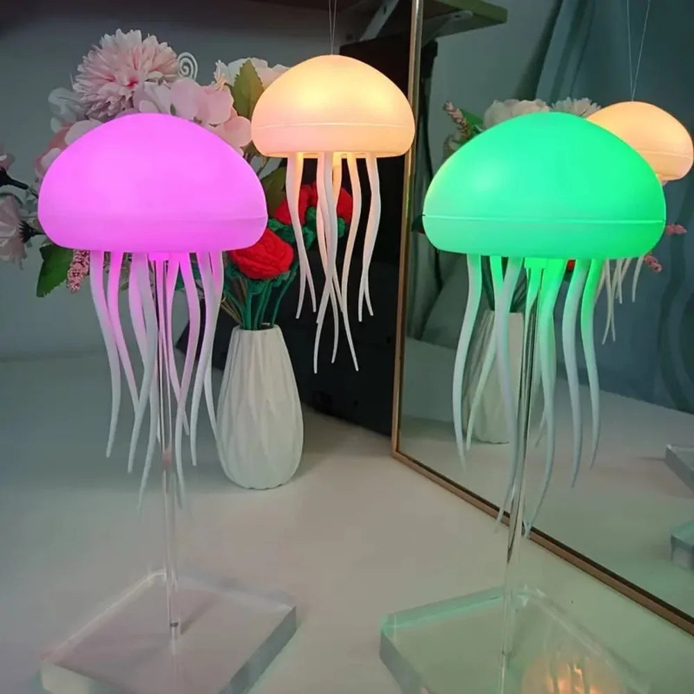 Smart Jellyfish Mood Lamp - LED Night Light for Bedside & Desk