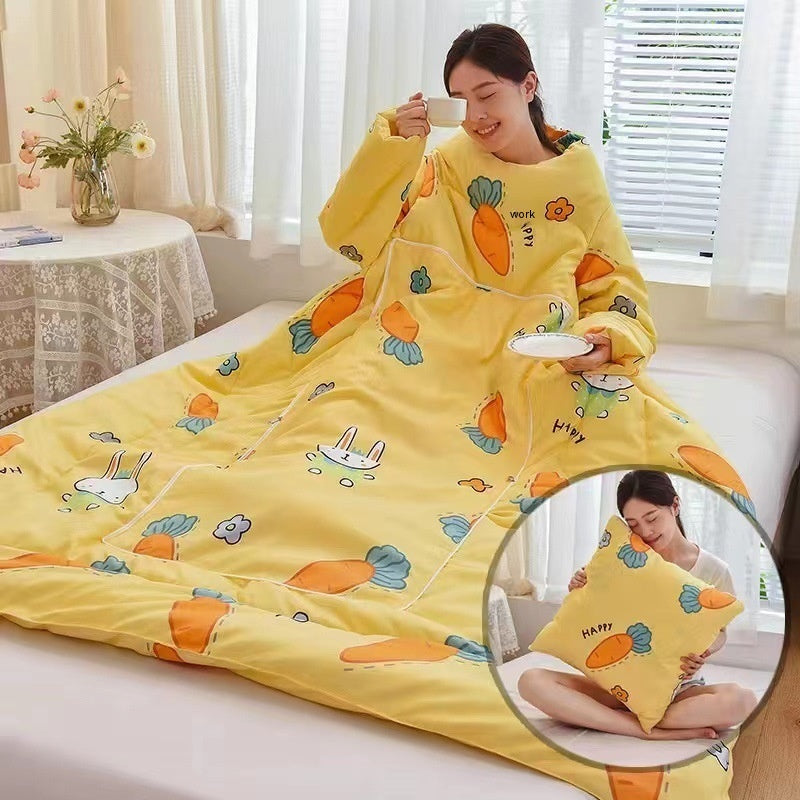 Multi-functional Lazy Quilt Student Dormitory Can Wear Sleeved Quilt