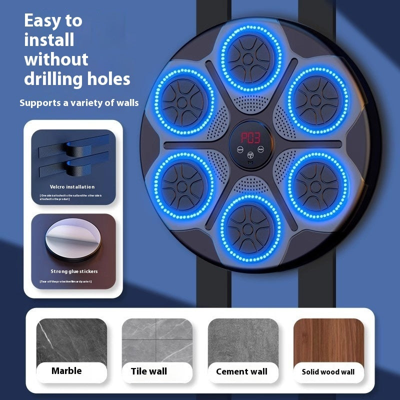 Music Boxing Machine with RGB Light & Bluetooth