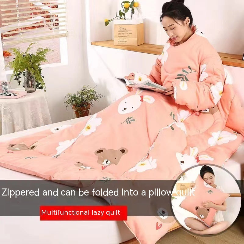 Multi-functional Lazy Quilt Student Dormitory Can Wear Sleeved Quilt