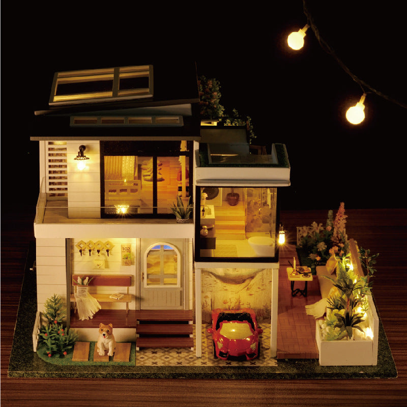 3D Three-Dimensional Handmade DIY Cottage Model