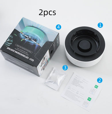 Smoke Removal Air Purification Ashtray Anion Purification Practical Automatic Purifier Ashtray Portable Gadgets For Car Ashtray - Optimistopia