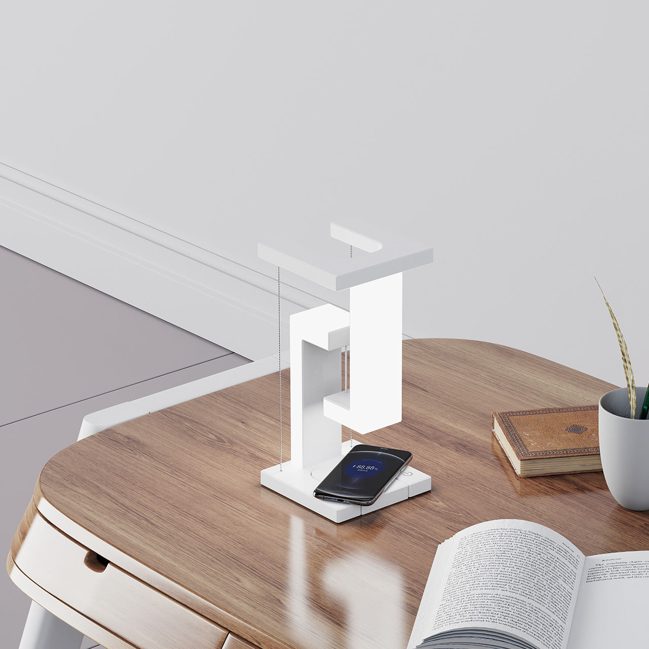 Anti Gravity Wireless Charging Table Lamp - Optimistopia