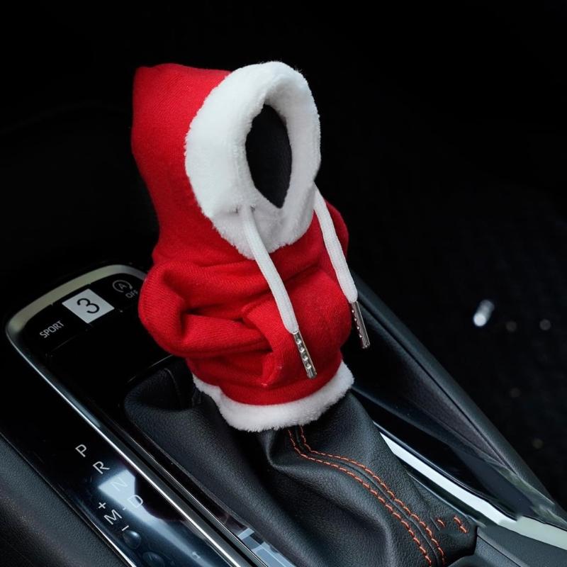 Christmas Hoodie Car Gear Shift Cover | Festive Gear Knob Decoration